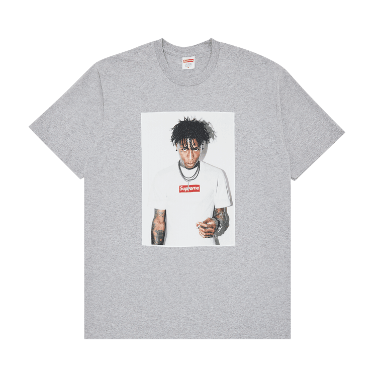 Supreme NBA Youngboy Tee 'Heather Grey' - Side Kicks