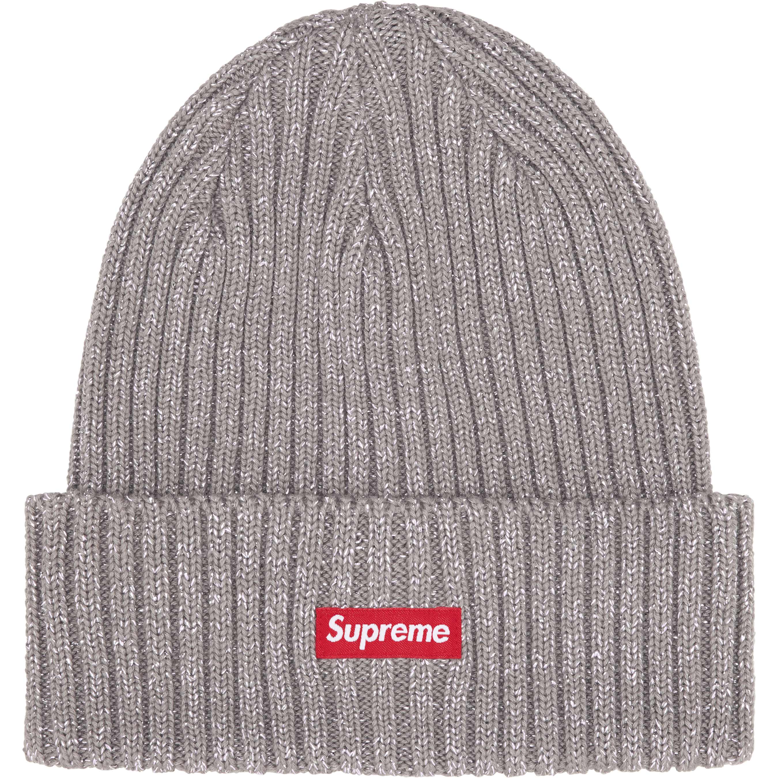 Supreme Overdyed Beanie Metallic Silver (SS25)