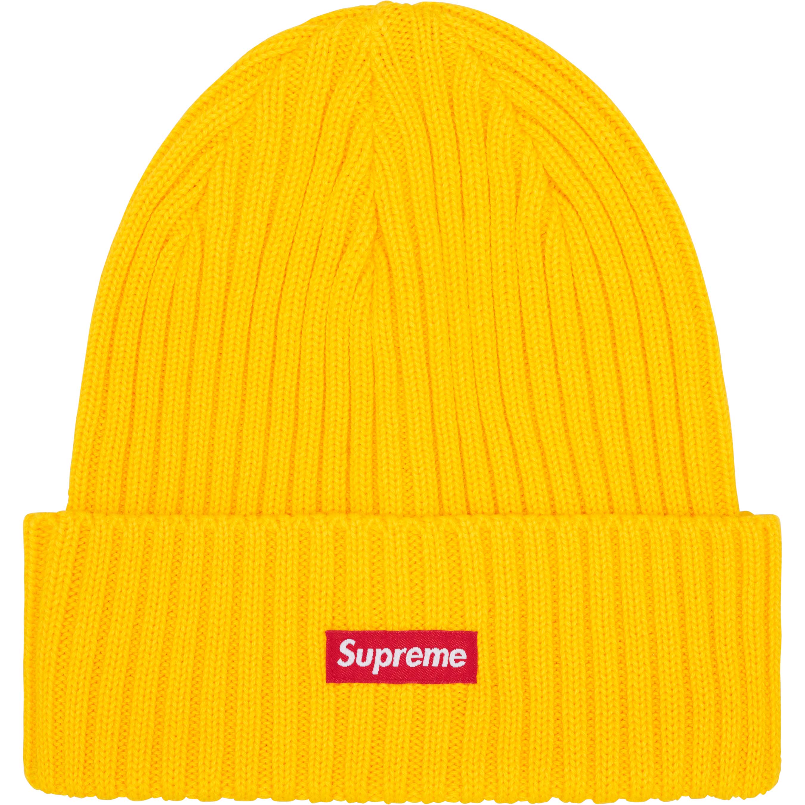 Supreme Overdyed Beanie Yellow (SS25)