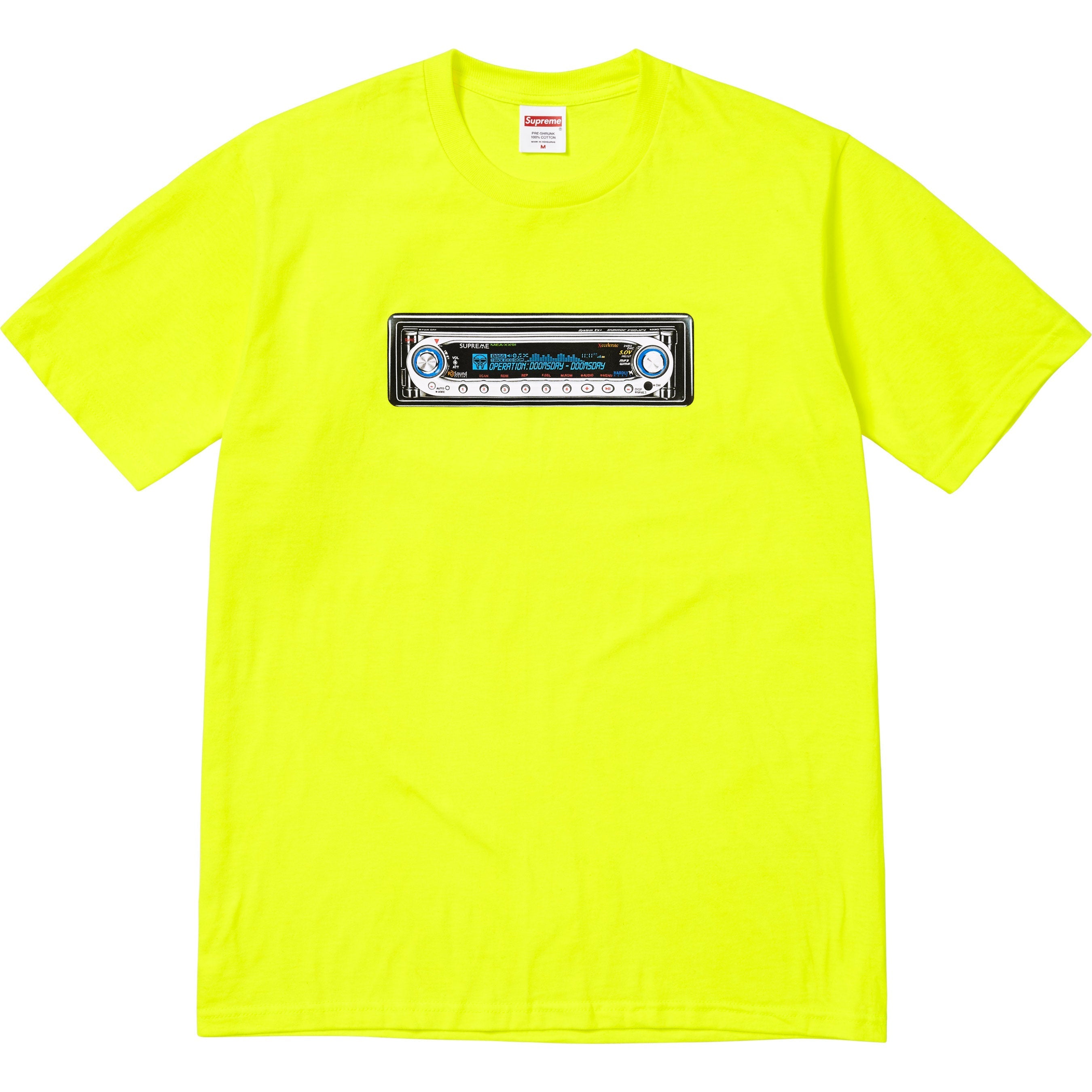 Supreme Receiver Tee - Fluorescent Yellow