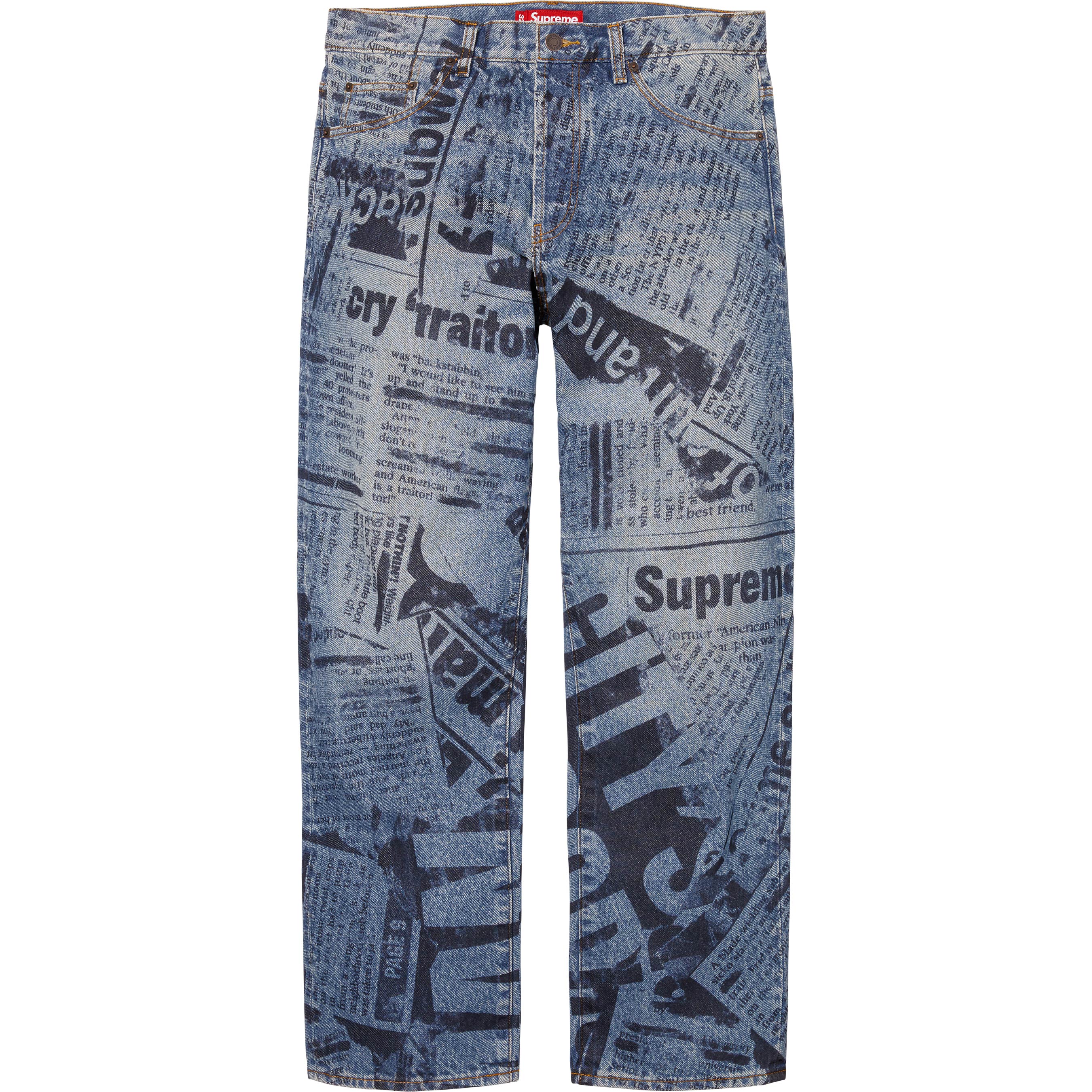 Supreme Regular Jean - Newspaper