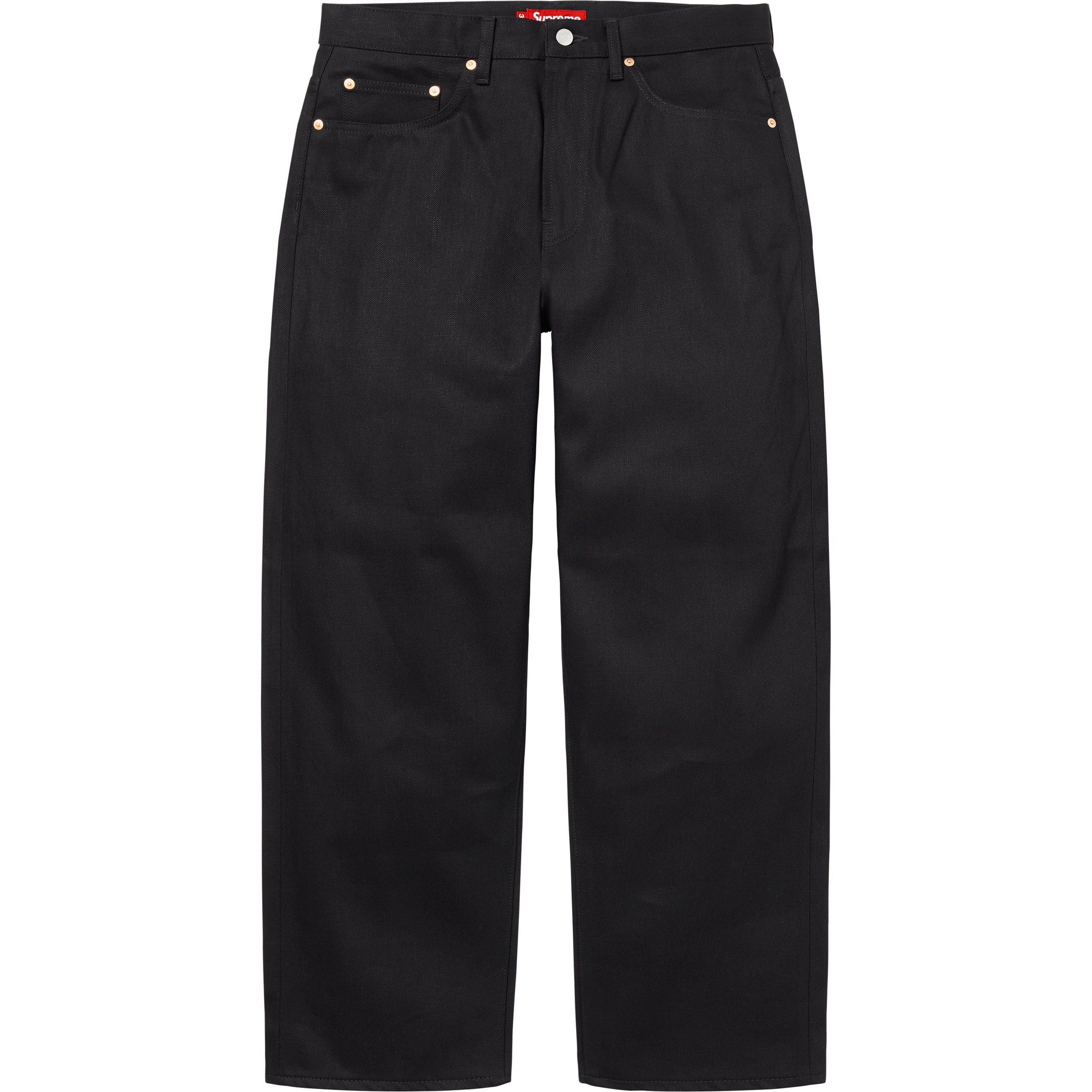 Supreme Rigid Baggy Selvedge Jean - Rigid Black