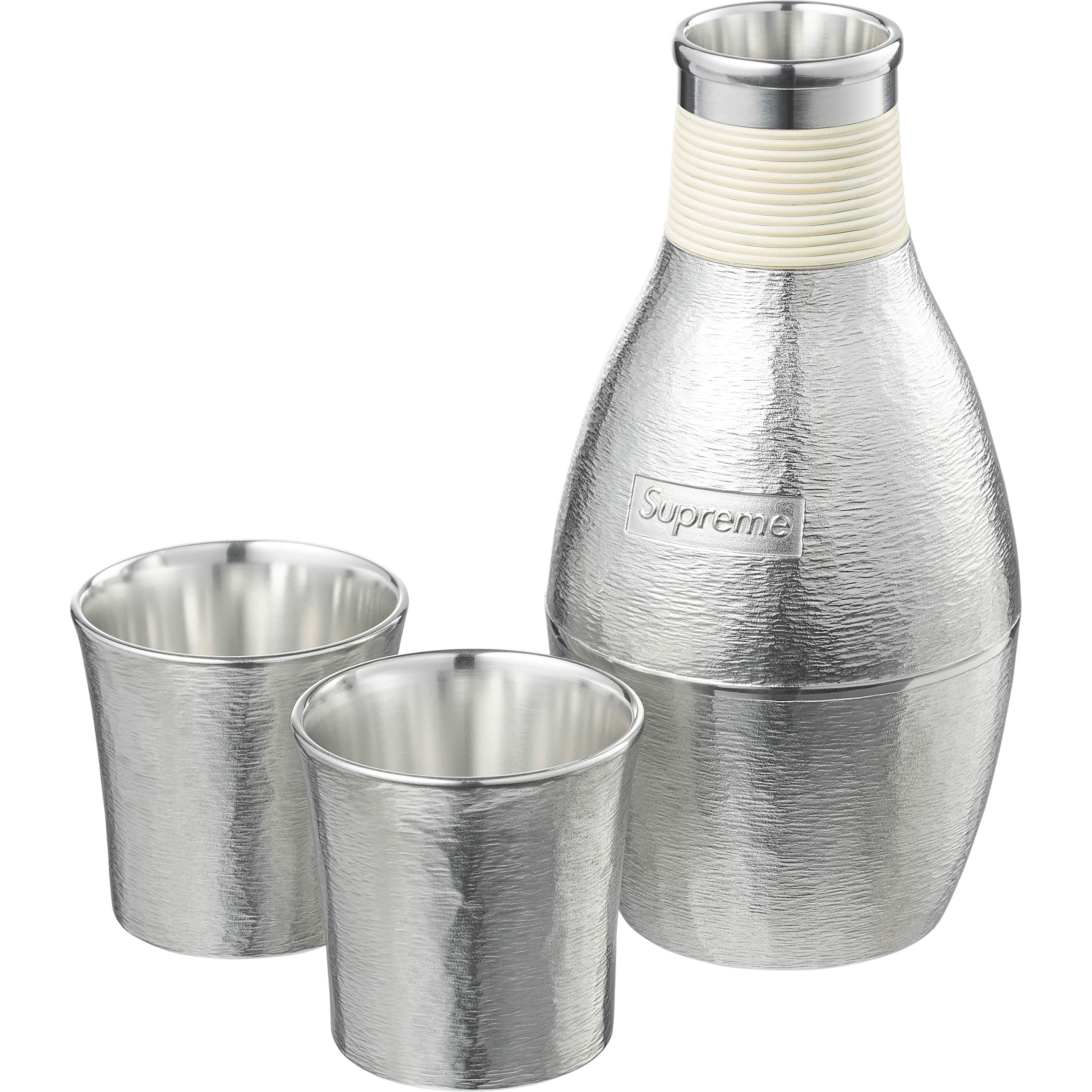 Supreme Tin Sake Set - Silver