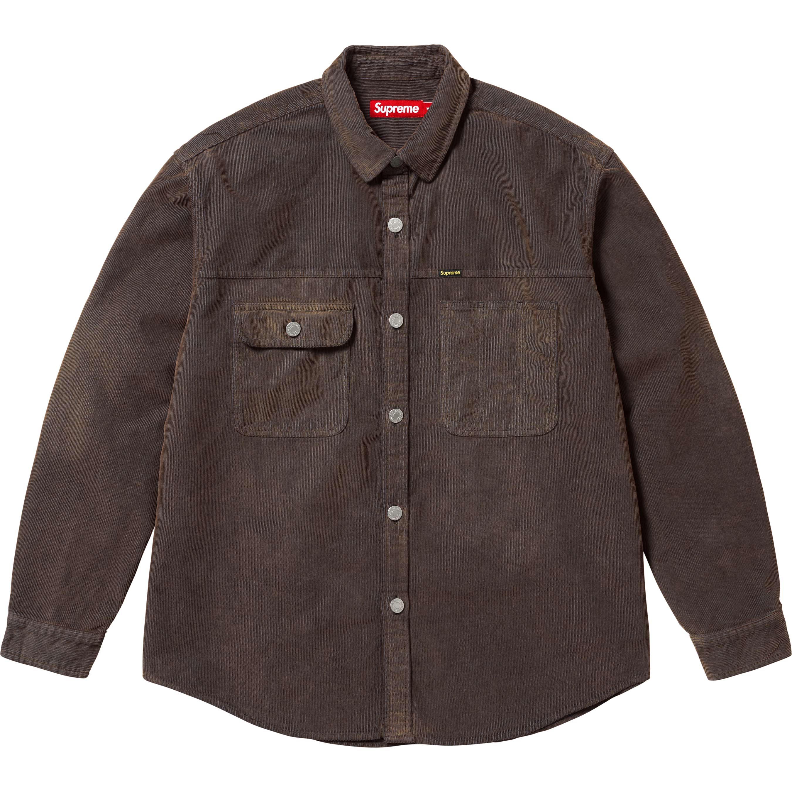 Supreme Washed Corduroy Shirt - Brown