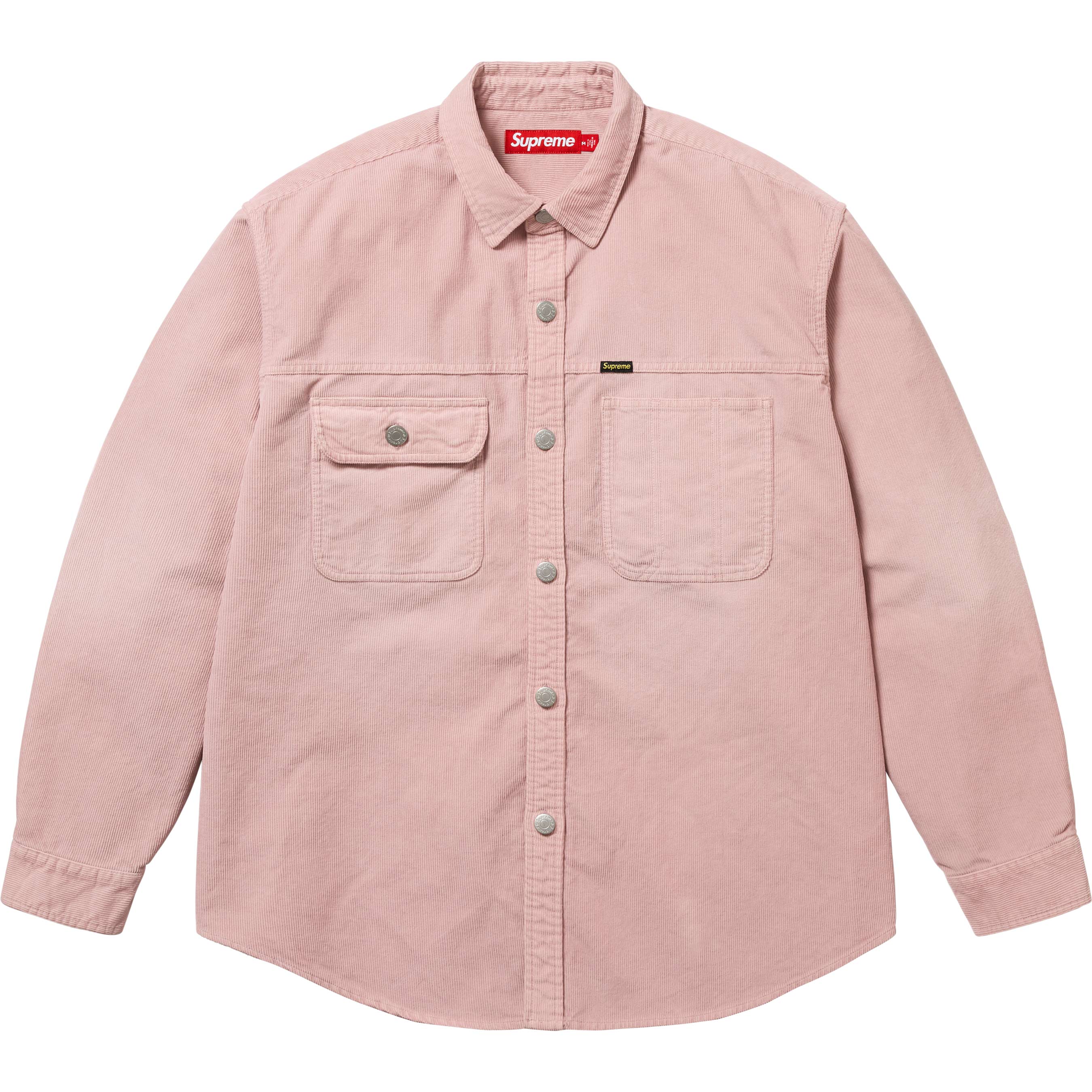 Supreme Washed Corduroy Shirt - Dusty Pink