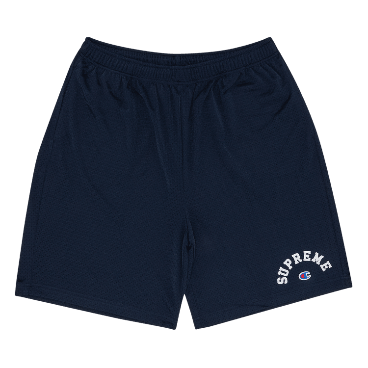 Supreme x Champion Mesh Short 'Navy' - Side Kicks