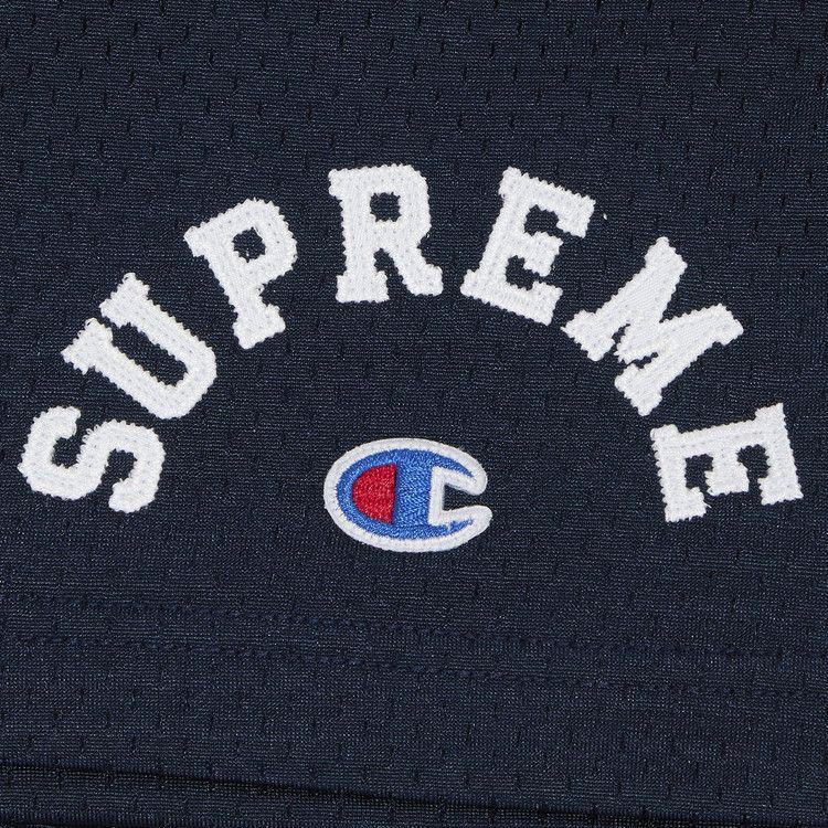 Supreme x Champion Mesh Short 'Navy' - Side Kicks