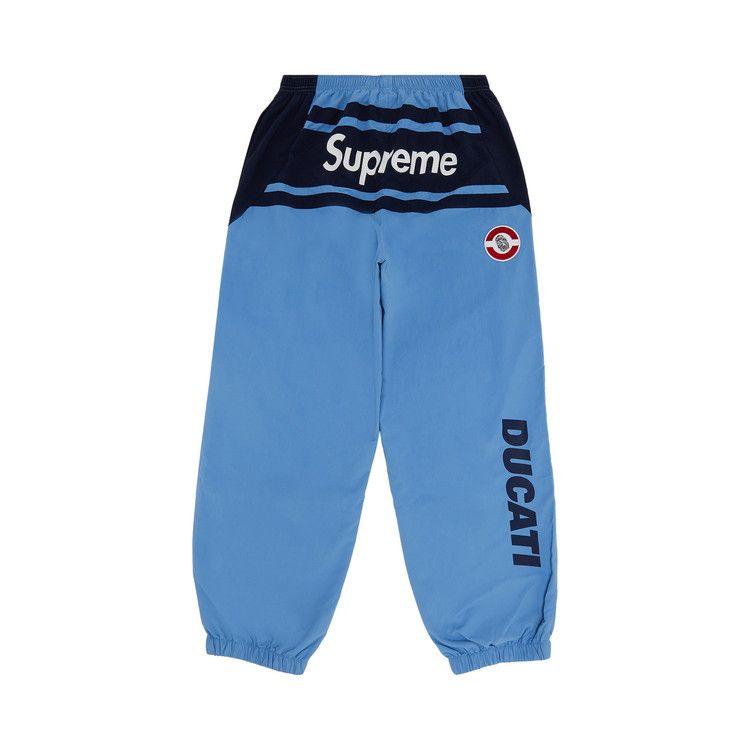 Supreme x Ducati Track Pant 'Light Blue' - Side Kicks