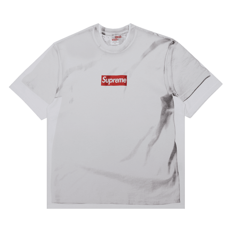 Supreme x MM6 Maison Margiela Box Logo Tee 'White' - Side Kicks