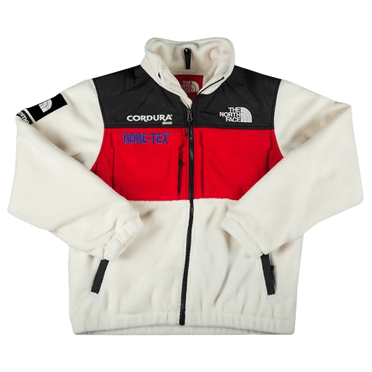 Supreme x The North Face Expedition Fleece Jacket 'White' - Side Kicks