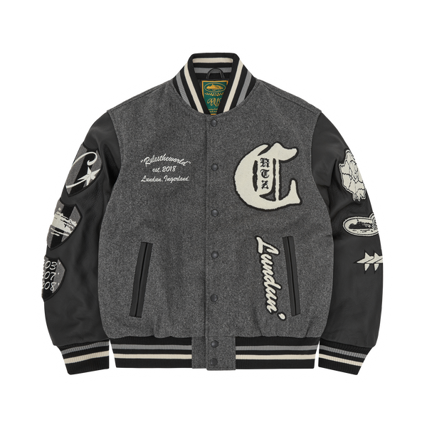 Corteiz Us vs Dem Varsity Jacket - grey – Side Kicks