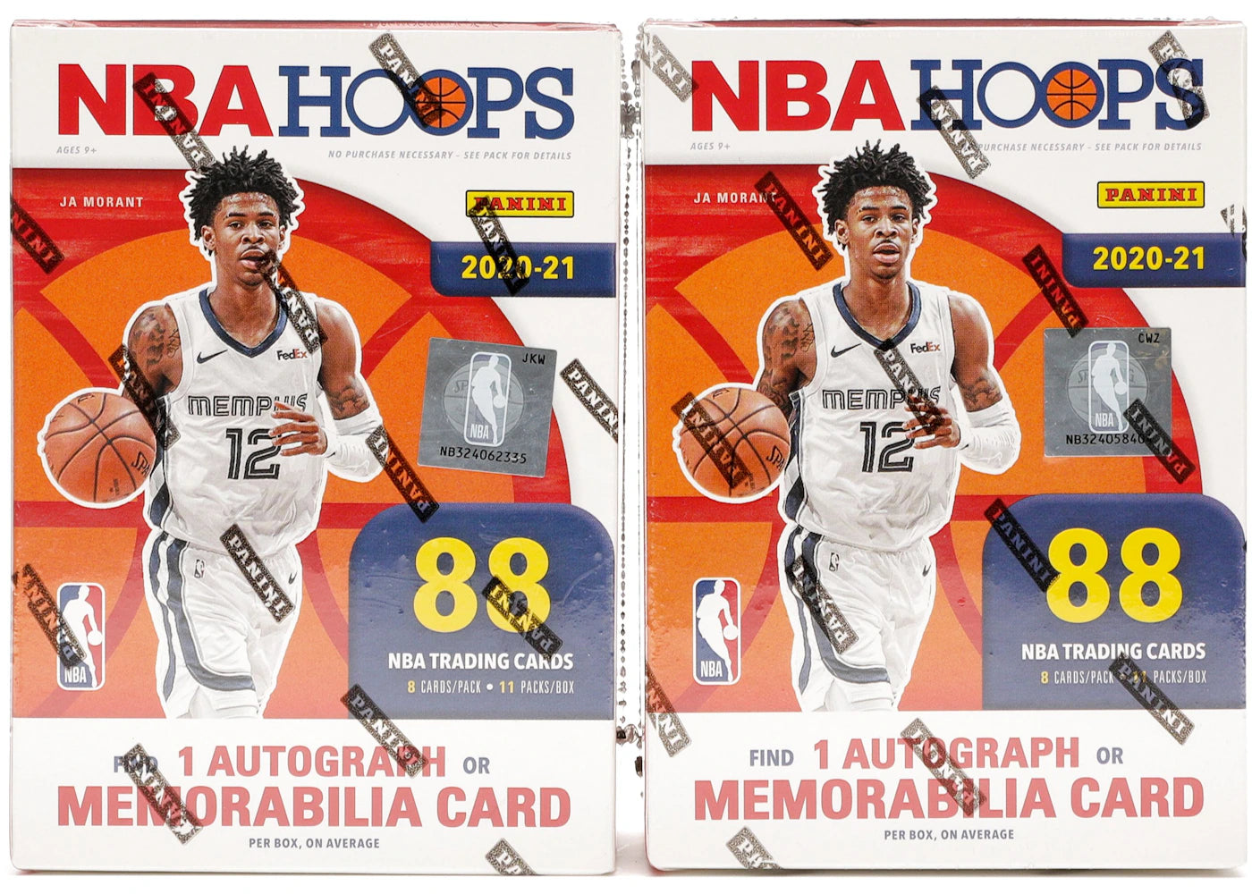 2020-21 Panini NBA Hoops Basketball Blaster Box 2x Lot