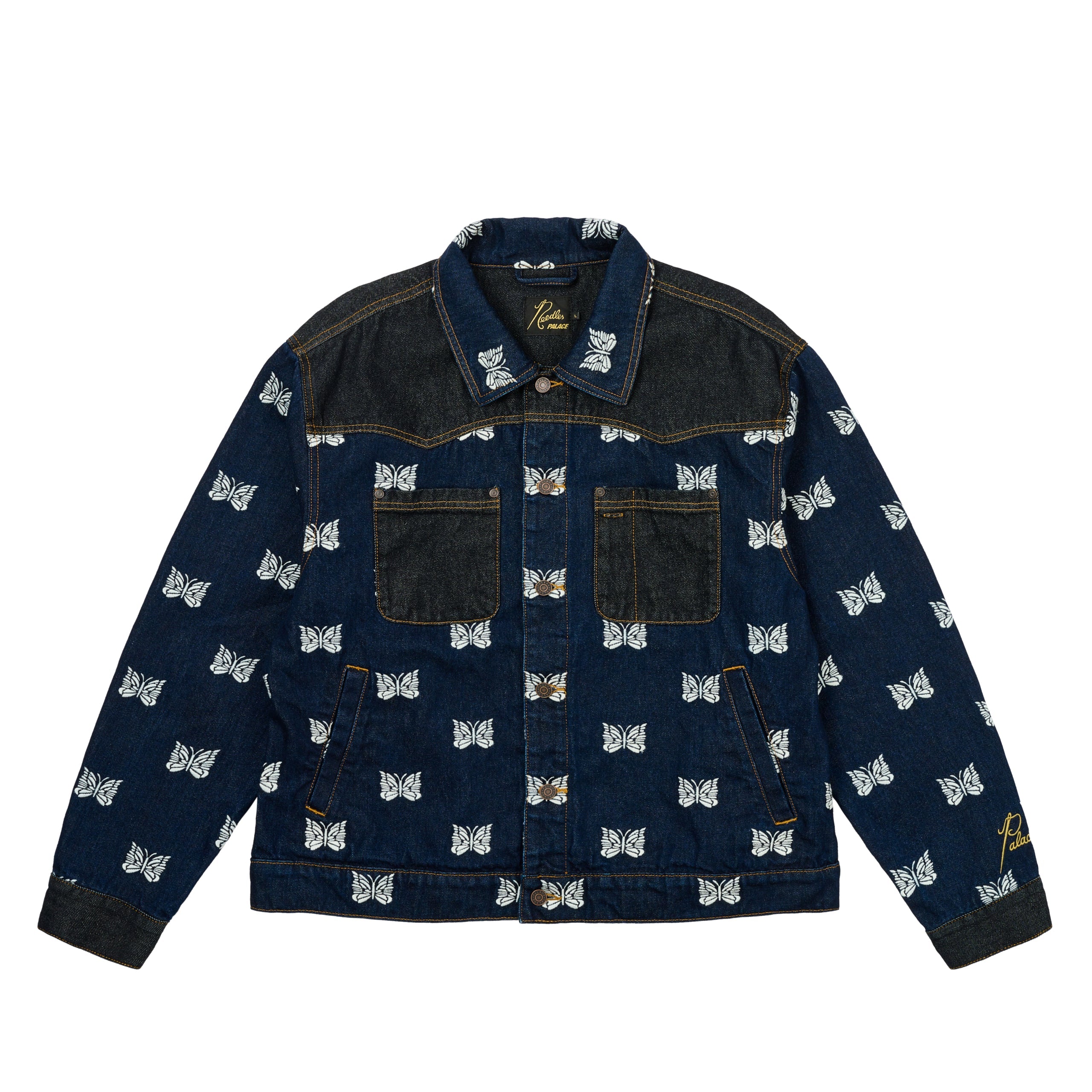 Palace x Needles Western Denim Jacket Indigo