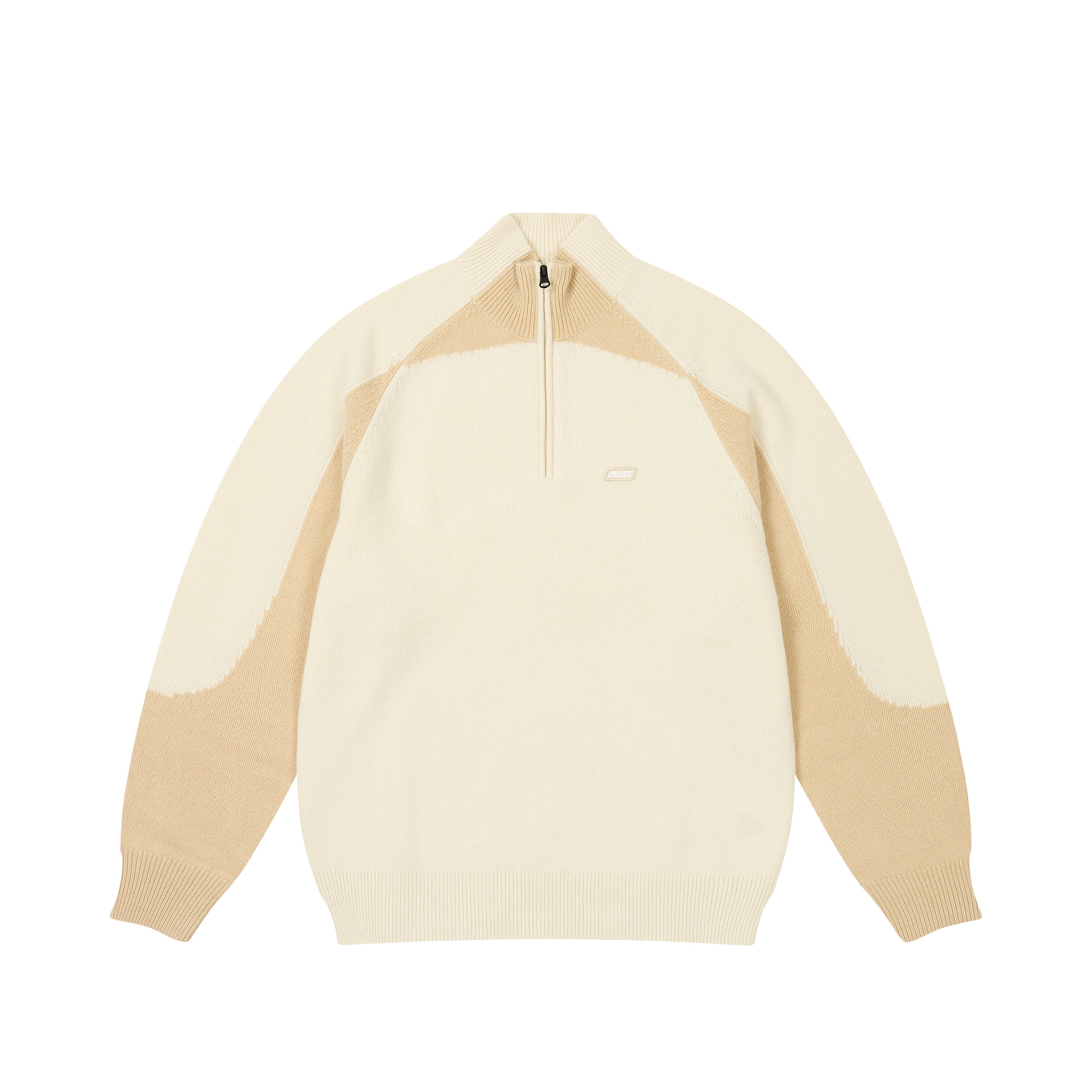 Palace Trial 1/4 Zip Knit Soft White