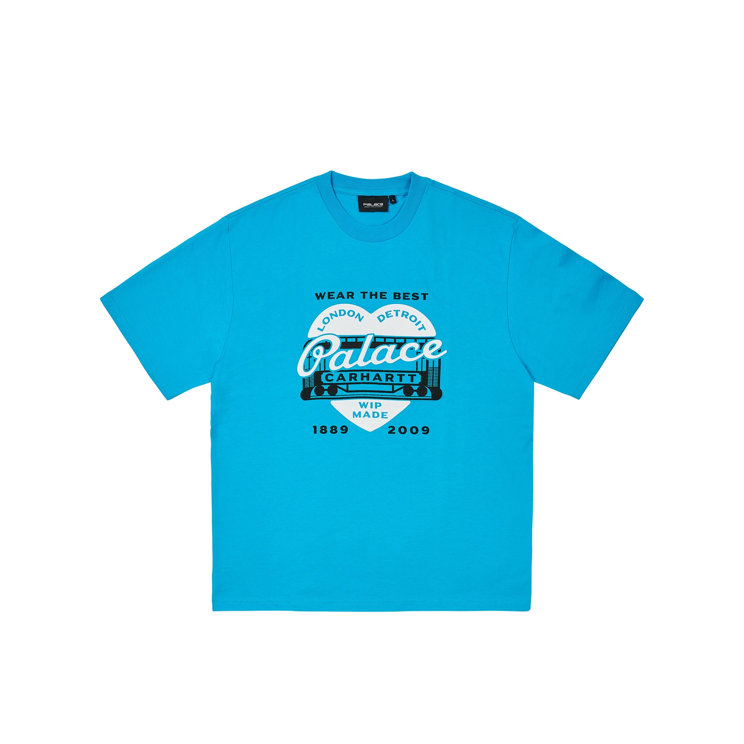 Palace x Carhartt WIP Heart T-shirt Safety Blue