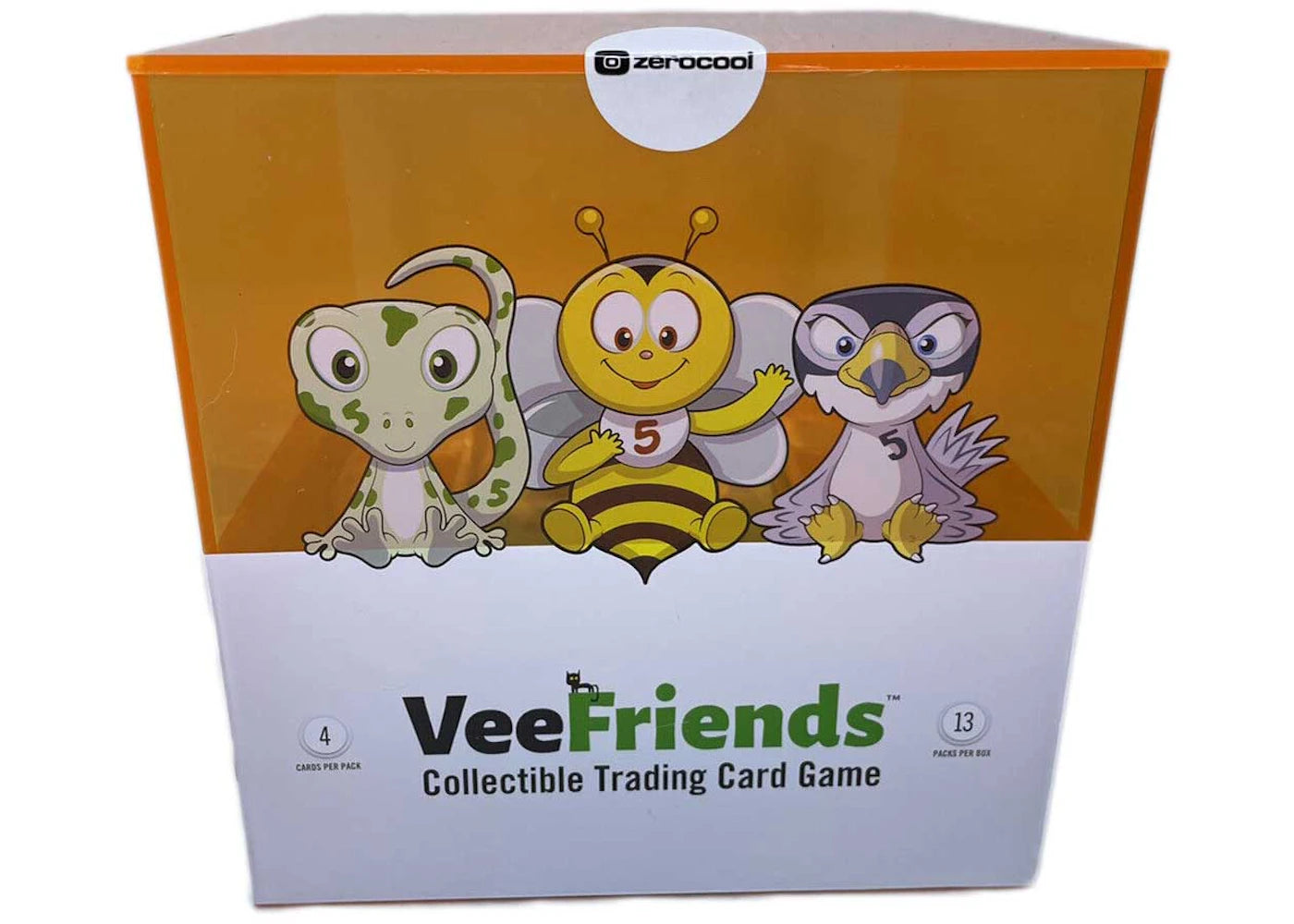 zerocool VeeFriends Series 2 Rare 5's Edition Collectible Trading Card Game Box (Orange)